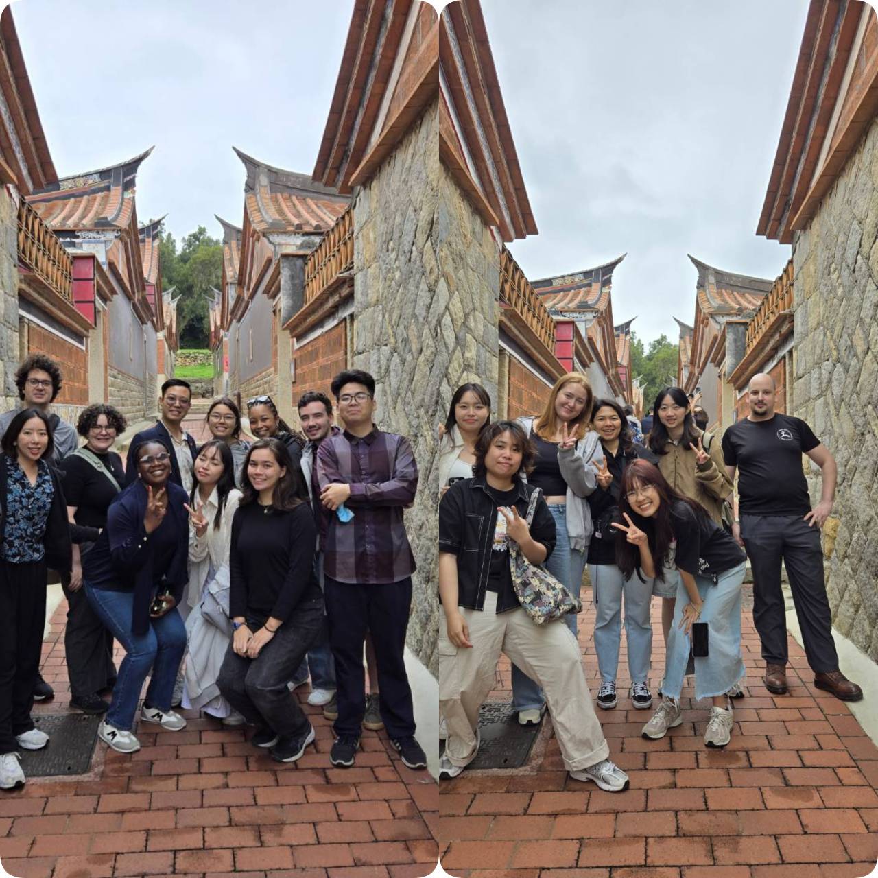 Scholars and IMAS students visited a traditional Hokkien village 
